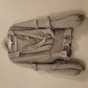 Girls' blouse ruffled long sleeves